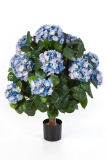 HYDRANGEA KOULE DELUXE S KVĚTINÁČEM, 62cm